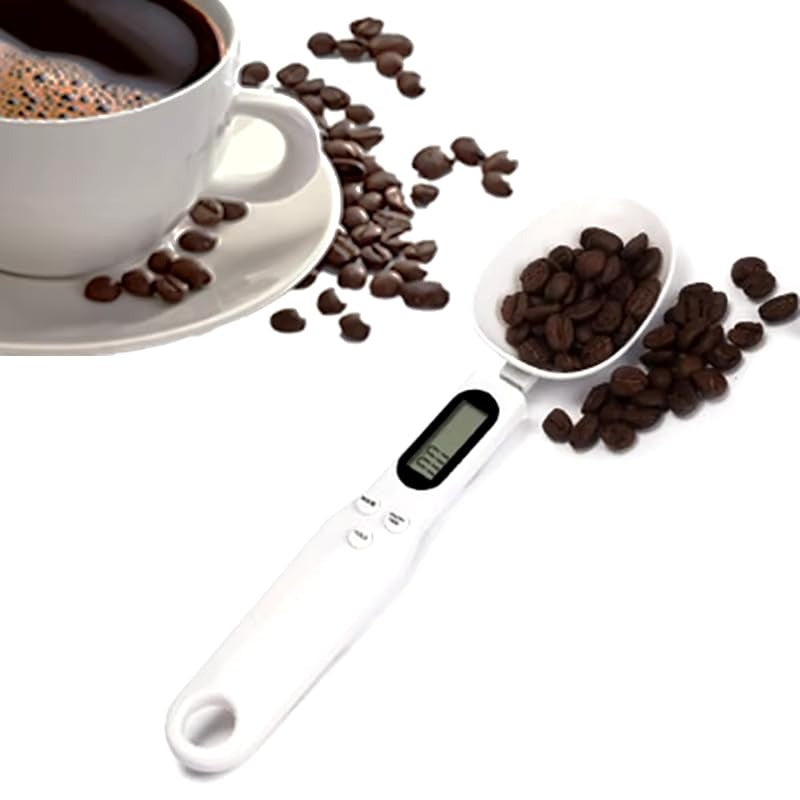 Digital Measuring Spoon Scale – Precision Electronic Scoop with LCD Display for Cooking, Spices, Diet Portions, Pet Food and Supplements – Weighs Up to 500g
