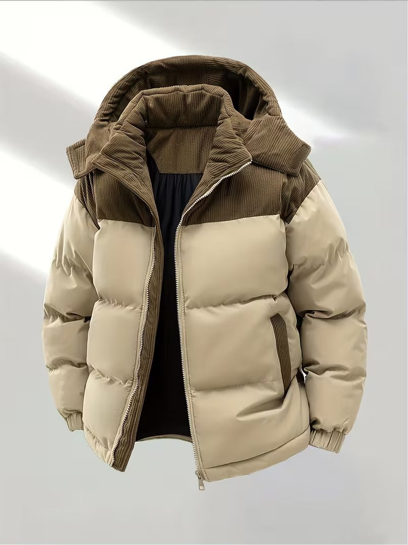 Cambridge Corduroy Puffer - Warmth Meets Elegance. Redefined