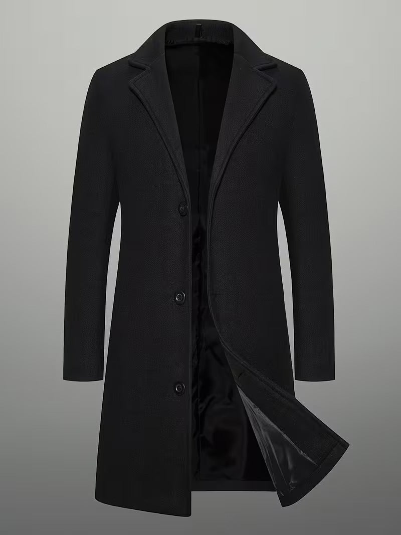 Men’s Classic Wool-Blend Overcoat