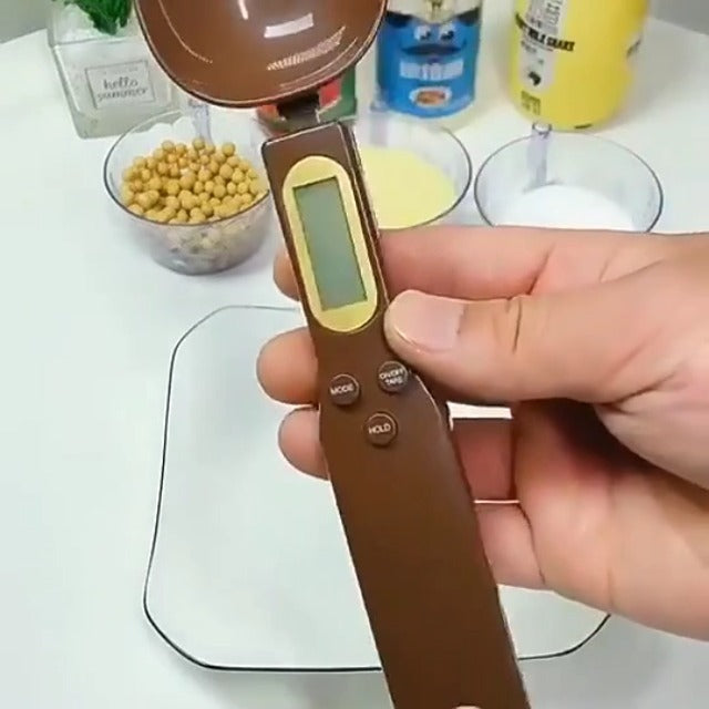 Digital Measuring Spoon Scale – Precision Electronic Scoop with LCD Display for Cooking, Spices, Diet Portions, Pet Food and Supplements – Weighs Up to 500g