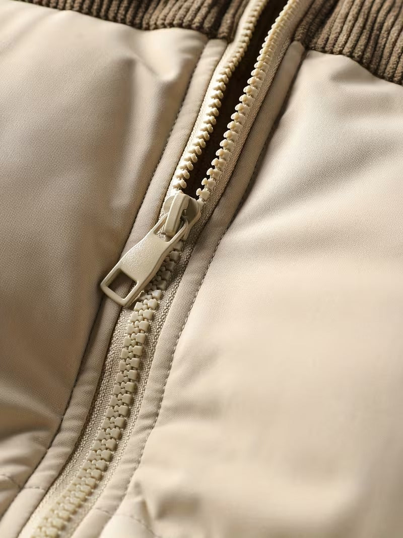 Cambridge Corduroy Puffer - Warmth Meets Elegance. Redefined