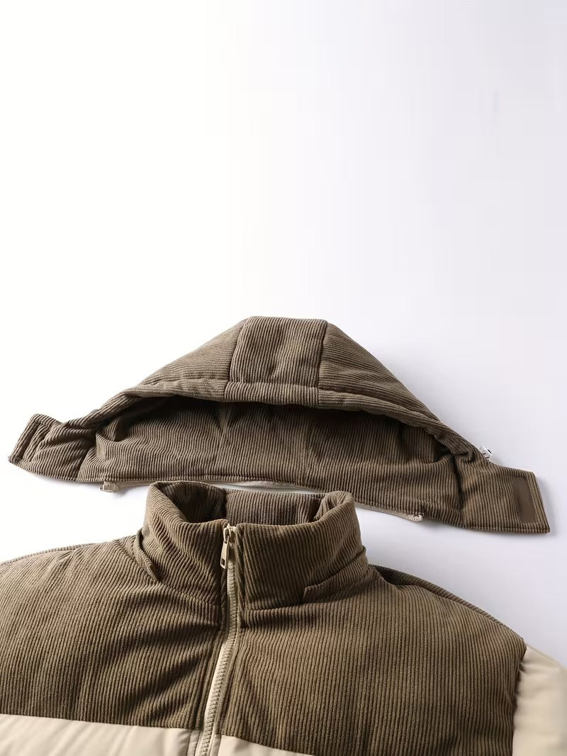 Cambridge Corduroy Puffer - Warmth Meets Elegance. Redefined