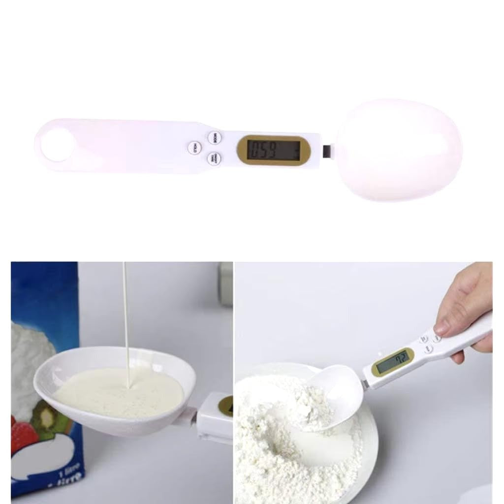 Digital Measuring Spoon Scale – Precision Electronic Scoop with LCD Display for Cooking, Spices, Diet Portions, Pet Food and Supplements – Weighs Up to 500g