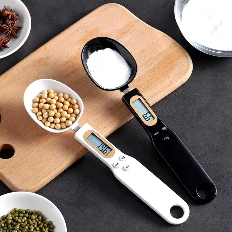 Digital Measuring Spoon Scale – Precision Electronic Scoop with LCD Display for Cooking, Spices, Diet Portions, Pet Food and Supplements – Weighs Up to 500g
